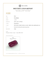 1.23ct Emerald Cut Red Ruby Unheated - Image 15