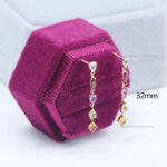 Simple Citrine Amethyst Multi Birthstone Earrings - Image 7