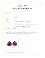 1.33ct Pear Red Ruby from Thailand Pair - Image 16
