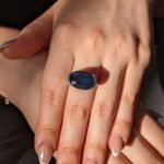 Fine Quality 12.21ct IGI Certified Unheated Blue Sapphire & Diamond Ring in 18k White Gold
