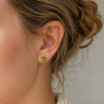 Peridot August Birthstone Stud - Image 2