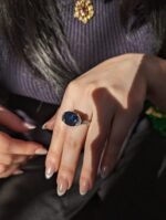 Fine Quality 12.21ct IGI Certified Unheated Blue Sapphire & Diamond Ring in 18k White Gold - Image 13