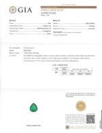 2.86ct Pear Vivid Green Emerald GIA Certified Colombia - Image 3
