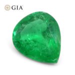 2.86ct Pear Vivid Green Emerald GIA Certified Colombia - Image 12