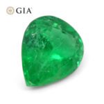 2.86ct Pear Vivid Green Emerald GIA Certified Colombia - Image 6