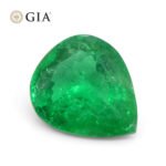 2.86ct Pear Vivid Green Emerald GIA Certified Colombia - Image 8
