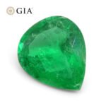 2.86ct Pear Vivid Green Emerald GIA Certified Colombia - Image 9