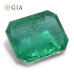 3.98ct Octagonal/Emerald Cut Green Emerald GIA Certified Zambia (F2) - Image 8
