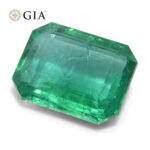 3.98ct Octagonal/Emerald Cut Green Emerald GIA Certified Zambia (F2) - Image 10