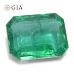 3.98ct Octagonal/Emerald Cut Green Emerald GIA Certified Zambia (F2) - Image 11