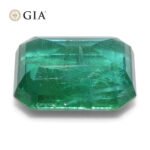 3.98ct Octagonal/Emerald Cut Green Emerald GIA Certified Zambia (F2) - Image 12