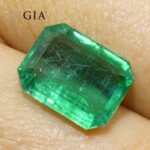 3.98ct Octagonal/Emerald Cut Green Emerald GIA Certified Zambia (F2) - Image 4
