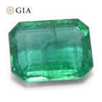 3.98ct Octagonal/Emerald Cut Green Emerald GIA Certified Zambia (F2) - Image 7