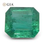 3.84ct Octagonal/Emerald Cut Green Emerald GIA Certified Zambia (F2) - Image 6