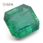 3.84ct Octagonal/Emerald Cut Green Emerald GIA Certified Zambia (F2) - Image 11