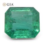 3.84ct Octagonal/Emerald Cut Green Emerald GIA Certified Zambia (F2) - Image 9