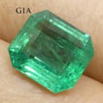 3.84ct Octagonal/Emerald Cut Green Emerald GIA Certified Zambia (F2) - Image 12