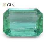 3.21ct Octagonal/Emerald Cut Green Emerald GIA Certified Zambia (F1) - Image 5