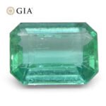 3.21ct Octagonal/Emerald Cut Green Emerald GIA Certified Zambia (F1) - Image 13