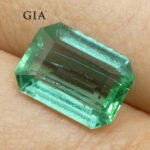 3.21ct Octagonal/Emerald Cut Green Emerald GIA Certified Zambia (F1) - Image 14