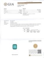 4.16ct Octagonal/Emerald Cut Green Emerald GIA Certified Zambia (F2) - Image 3