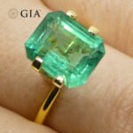 4.16ct Octagonal/Emerald Cut Green Emerald GIA Certified Zambia (F2) - Image 8
