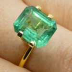 4.16ct Octagonal/Emerald Cut Green Emerald GIA Certified Zambia (F2) - Image 4