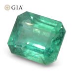 4.16ct Octagonal/Emerald Cut Green Emerald GIA Certified Zambia (F2) - Image 6