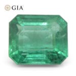 3.37ct Octagonal/Emerald Cut Green Emerald GIA Certified Zambia (F1) - Image 6