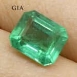 3.37ct Octagonal/Emerald Cut Green Emerald GIA Certified Zambia (F1) - Image 13