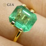 3.37ct Octagonal/Emerald Cut Green Emerald GIA Certified Zambia (F1) - Image 15