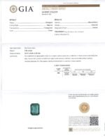 3.86ct Octagonal/Emerald Cut Green Emerald GIA Certified Zambia (F2) - Image 3