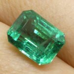 3.86ct Octagonal/Emerald Cut Green Emerald GIA Certified Zambia (F2) - Image 8