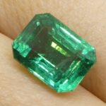 3.86ct Octagonal/Emerald Cut Green Emerald GIA Certified Zambia (F2) - Image 2
