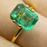 3.86ct Octagonal/Emerald Cut Green Emerald GIA Certified Zambia (F2) - Image 4