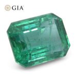3.86ct Octagonal/Emerald Cut Green Emerald GIA Certified Zambia (F2) - Image 5