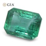 3.86ct Octagonal/Emerald Cut Green Emerald GIA Certified Zambia (F2) - Image 17