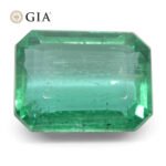 4.35ct Octagonal/Emerald Cut Green Emerald GIA Certified Zambia (F1) - Image 6