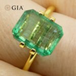 4.35ct Octagonal/Emerald Cut Green Emerald GIA Certified Zambia (F1) - Image 14