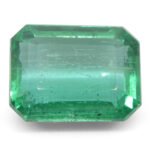 4.35ct Octagonal/Emerald Cut Green Emerald GIA Certified Zambia (F1) - Image 2
