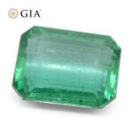 4.35ct Octagonal/Emerald Cut Green Emerald GIA Certified Zambia (F1) - Image 7