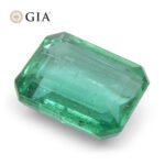 4.35ct Octagonal/Emerald Cut Green Emerald GIA Certified Zambia (F1) - Image 8