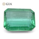 4.35ct Octagonal/Emerald Cut Green Emerald GIA Certified Zambia (F1) - Image 11