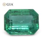 2.95ct Octagonal/Emerald Cut Green Emerald GIA Certified Zambia (F1)