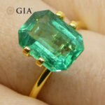 2.95ct Octagonal/Emerald Cut Green Emerald GIA Certified Zambia (F1) - Image 14