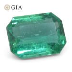 2.95ct Octagonal/Emerald Cut Green Emerald GIA Certified Zambia (F1) - Image 6