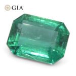 2.95ct Octagonal/Emerald Cut Green Emerald GIA Certified Zambia (F1) - Image 12