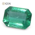 2.95ct Octagonal/Emerald Cut Green Emerald GIA Certified Zambia (F1) - Image 8