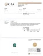 2.49ct Green Emerald. Diamond Engagement Ring set in 18k Yellow Gold. GIA Certified Zambian - Image 3