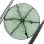 11.08ct Round Green and Black Trapiche Emerald GIA Certified Colombia (F1) - Image 11